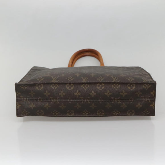 LOUIS VUITTON Monogram Sac Plat Hand Bag M51140 LV Auth BA5143