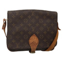 LOUIS VUITTON Monogram Cartouchiere GM Shoulder Bag M51252 LV Auth BA5144-1