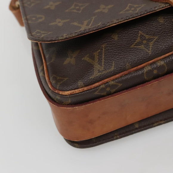 LOUIS VUITTON Monogram Cartouchiere GM Shoulder Bag M51252 LV Auth BA5144