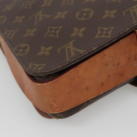 LOUIS VUITTON Monogram Cartouchiere GM Shoulder Bag M51252 LV Auth BA5144