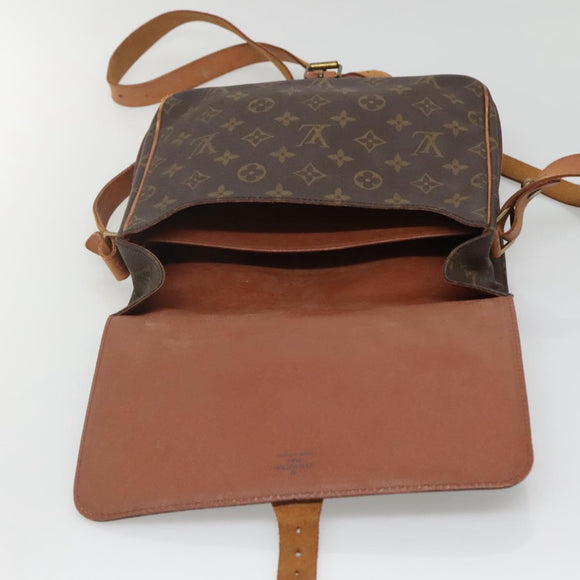 LOUIS VUITTON Monogram Cartouchiere GM Shoulder Bag M51252 LV Auth BA5144