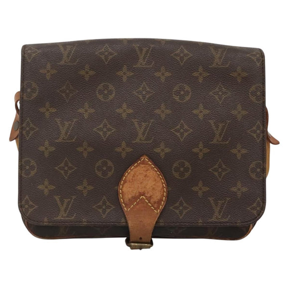 LOUIS VUITTON Monogram Cartouchiere GM Shoulder Bag M51252 LV Auth BA5144
