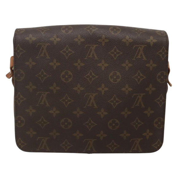 LOUIS VUITTON Monogram Cartouchiere GM Shoulder Bag M51252 LV Auth BA5144