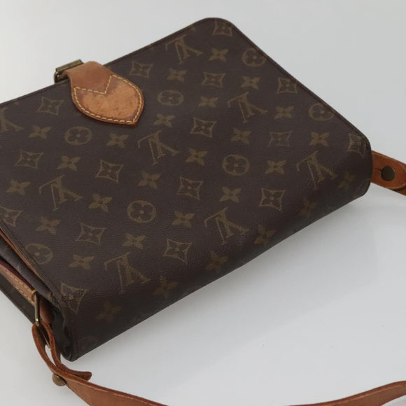 LOUIS VUITTON Monogram Cartouchiere GM Shoulder Bag M51252 LV Auth BA5144