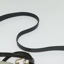 Chloe Bailey Hand Bag Leather 2way Navy Beige gold Auth BA5146-10