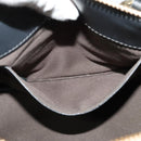 Chloe Bailey Hand Bag Leather 2way Navy Beige gold Auth BA5146-21