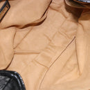 Jimmy Choo Studs Tote Bag Patent leather Black Silver Auth BA5147-16