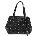 Jimmy Choo Studs Tote Bag Patent leather Black Silver Auth BA5147-2
