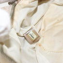 CHANEL New Travel line Hand Bag Nylon Beige CC Auth BA5148-12