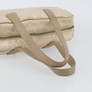 CHANEL New Travel line Hand Bag Nylon Beige CC Auth BA5148-7