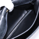 BALLY Quilted Hand Bag Leather Gold Black Auth BA5149-21