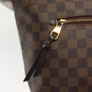 LOUIS VUITTON Damier Ebene Jena MM Tote Bag N41013 LV Auth BA5152-19
