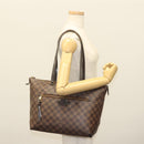 LOUIS VUITTON Damier Ebene Jena MM Tote Bag N41013 LV Auth BA5152-25
