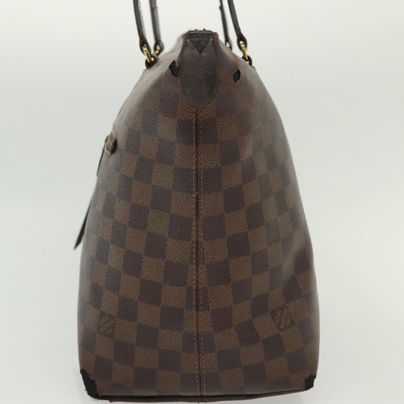 LOUIS VUITTON Damier Ebene Jena MM Tote Bag N41013 LV Auth BA5152