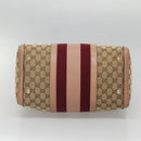 GUCCI GG Canvas Hand Bag 2way Beige Gold 247205 Auth BA5153-5