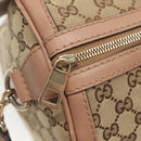 GUCCI GG Canvas Hand Bag 2way Beige Gold 247205 Auth BA5153-20