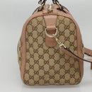 GUCCI GG Canvas Hand Bag 2way Beige Gold 247205 Auth BA5153-3