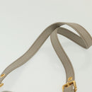 Miu Miu Hand Bag Leather 2way Gray Gold Auth BA5154-11
