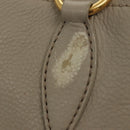 Miu Miu Hand Bag Leather 2way Gray Gold Auth BA5154-17