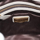 Miu Miu Hand Bag Leather 2way Gray Gold Auth BA5154-19