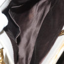 Miu Miu Hand Bag Leather 2way Gray Gold Auth BA5154-23