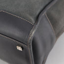 LOEWE Anagram Amazona 36 Hand Bag Suede Gray Silver Auth BA5158V-15