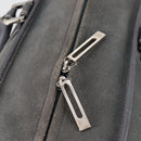 LOEWE Anagram Amazona 36 Hand Bag Suede Gray Silver Auth BA5158V-19