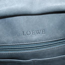 LOEWE Anagram Amazona 36 Hand Bag Suede Gray Silver Auth BA5158V-20