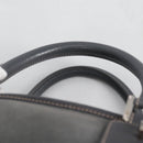 LOEWE Anagram Amazona 36 Hand Bag Suede Gray Silver Auth BA5158V-14