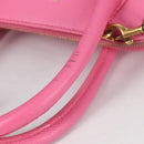 BALENCIAGA Ville Top Handle S Hand Bag Leather 2way Pink 518873 Auth BA5162M-10