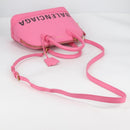 BALENCIAGA Ville Top Handle S Hand Bag Leather 2way Pink 518873 Auth BA5162M-12