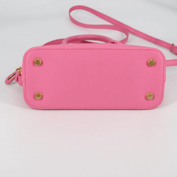 BALENCIAGA Ville Top Handle S Hand Bag Leather 2way Pink 518873 Auth BA5162M