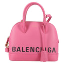 BALENCIAGA Ville Top Handle S Hand Bag Leather 2way Pink 518873 Auth BA5162M-2