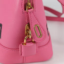 BALENCIAGA Ville Top Handle S Hand Bag Leather 2way Pink 518873 Auth BA5162M-21