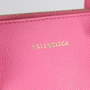 BALENCIAGA Ville Top Handle S Hand Bag Leather 2way Pink 518873 Auth BA5162M-23