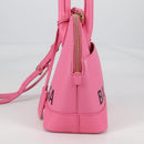 BALENCIAGA Ville Top Handle S Hand Bag Leather 2way Pink 518873 Auth BA5162M-4