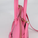 BALENCIAGA Ville Top Handle S Hand Bag Leather 2way Pink 518873 Auth BA5162M-6
