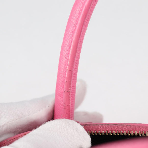 BALENCIAGA Ville Top Handle S Hand Bag Leather 2way Pink 518873 Auth BA5162M