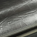 Christian Dior Chain Diorama Shoulder Bag Leather Silver Auth BA5163-19