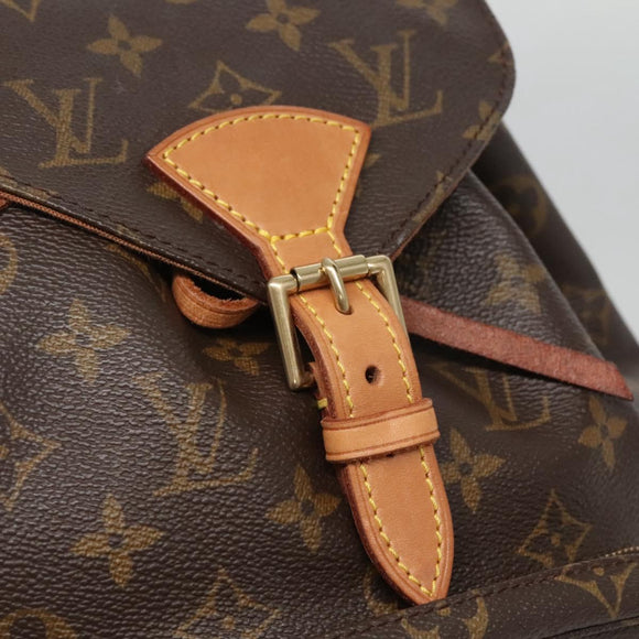 LOUIS VUITTON Monogram Montsouris MM Backpack M51136 LV Auth BA5166
