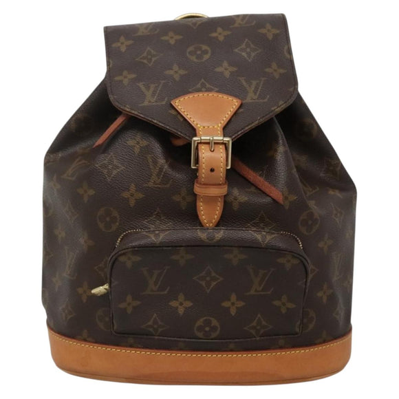 LOUIS VUITTON Monogram Montsouris MM Backpack M51136 LV Auth BA5166