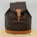 LOUIS VUITTON Monogram Montsouris MM Backpack M51136 LV Auth BA5166-12