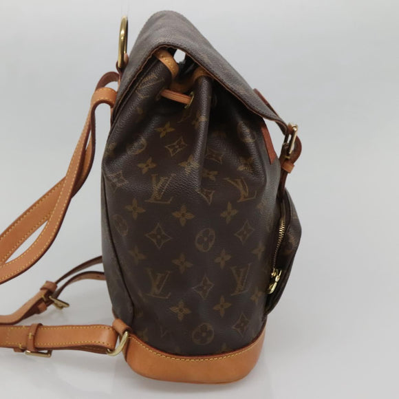 LOUIS VUITTON Monogram Montsouris MM Backpack M51136 LV Auth BA5166