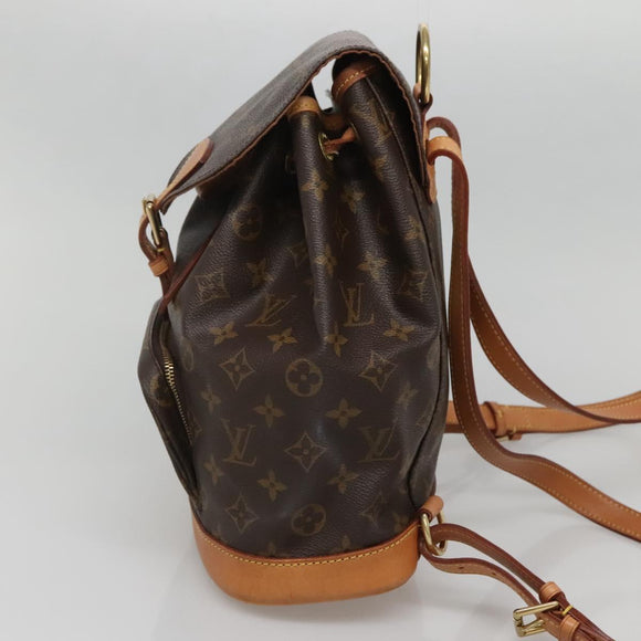 LOUIS VUITTON Monogram Montsouris MM Backpack M51136 LV Auth BA5166