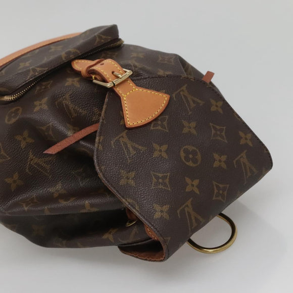 LOUIS VUITTON Monogram Montsouris MM Backpack M51136 LV Auth BA5166