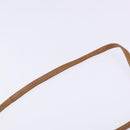 Christian Dior Honeycomb Canvas Shoulder Bag PVC Beige Gold Auth BA5167-8