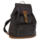 LOUIS VUITTON Monogram Montsouris GM Backpack M51135 LV Auth BA517-1