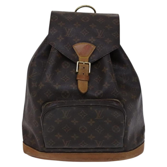 LOUIS VUITTON Monogram Montsouris GM Backpack M51135 LV Auth BA517
