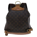 LOUIS VUITTON Monogram Montsouris GM Backpack M51135 LV Auth BA517-2