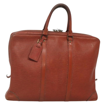 LOUIS VUITTON Epi Porte Documents Voyage Business Bag Brown M54478 Auth BA5171